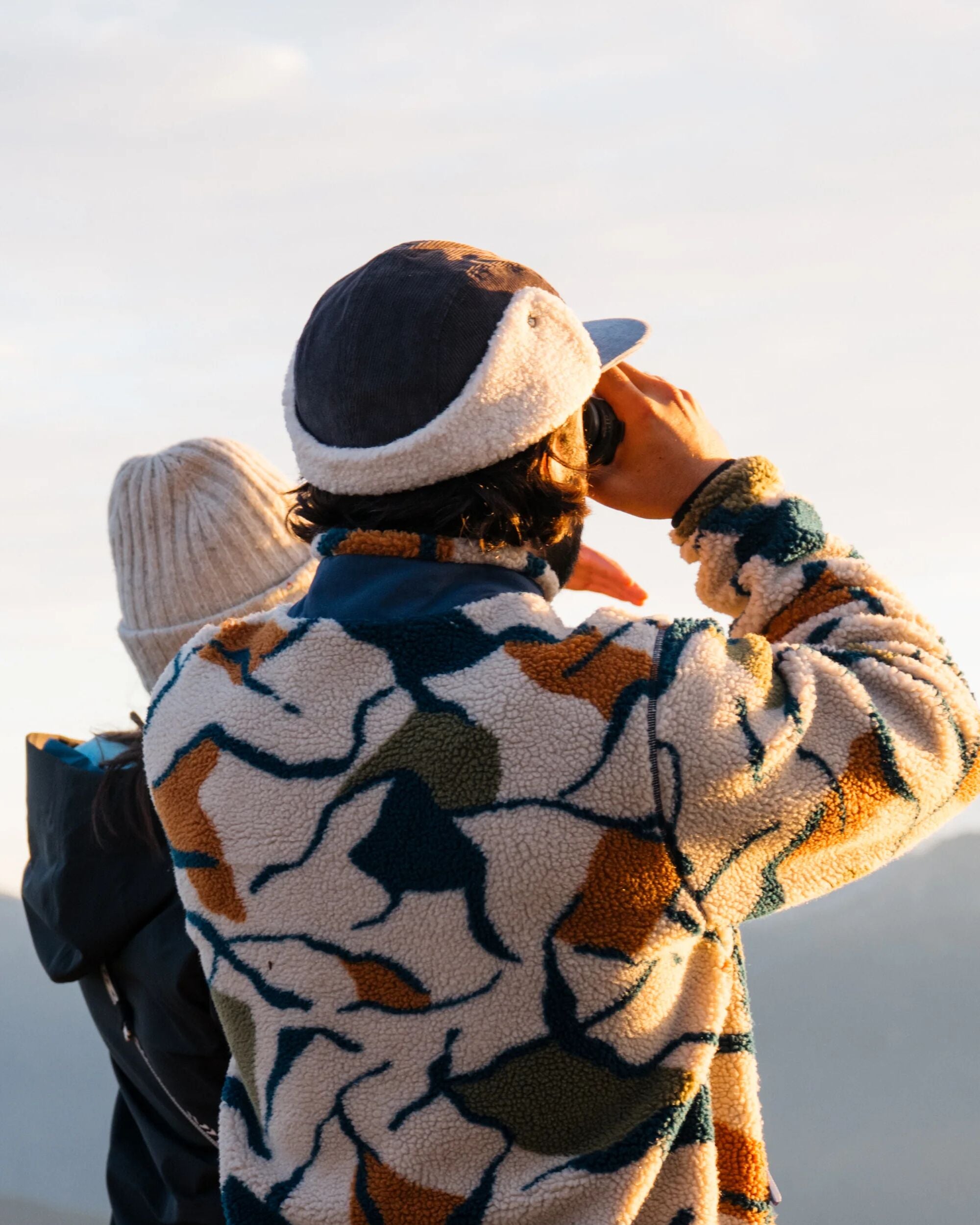 Daytime Recycled Cotton Sherpa Lined Hat - Charcoal - Lifestyle - Male