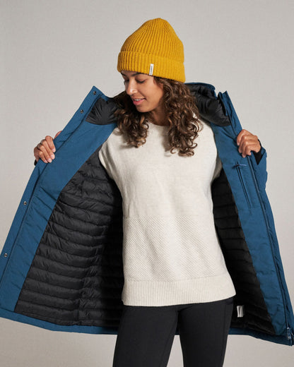 Cloudmont Waterproof Down Parka - Tidal Blue - Studio Model