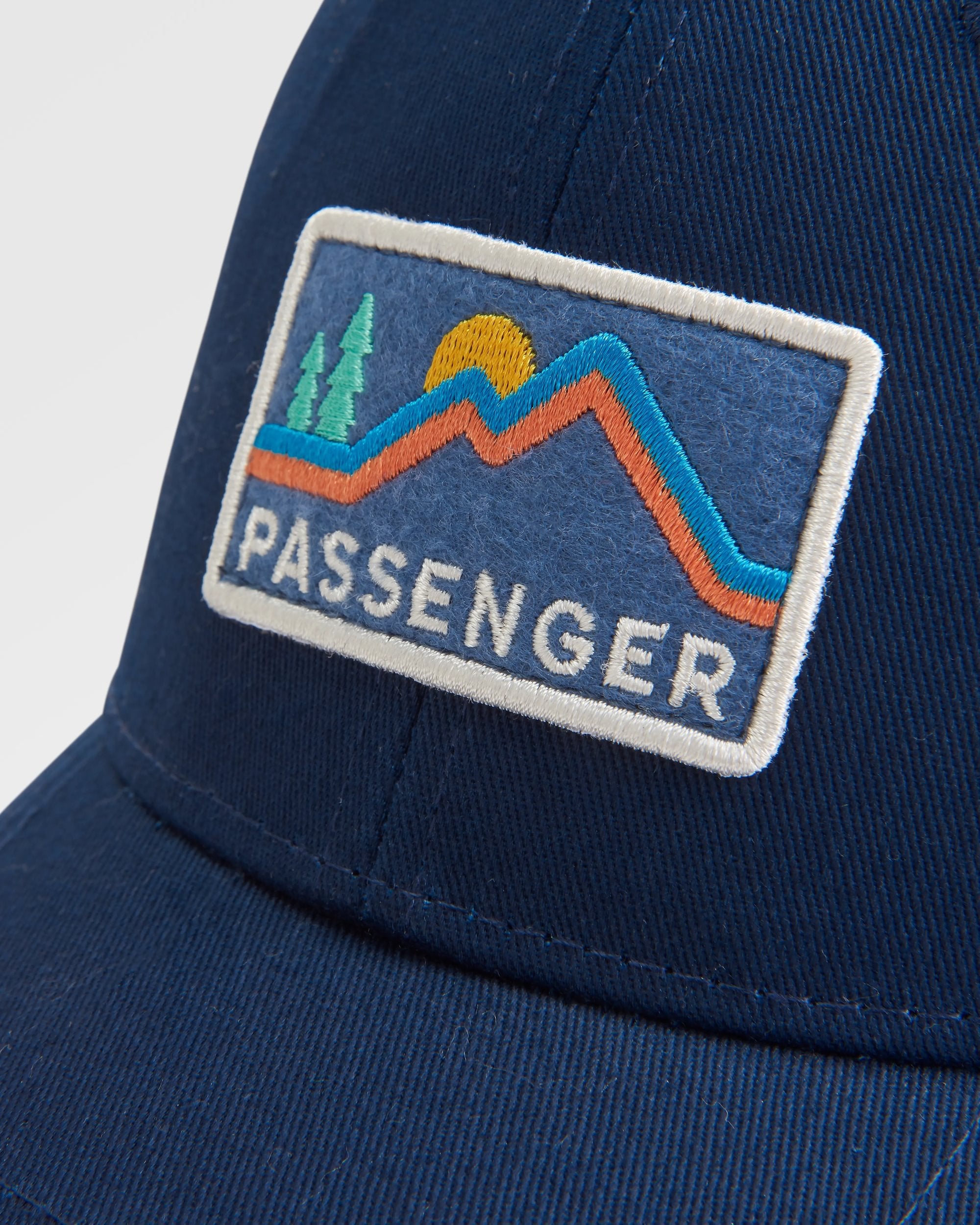 Made To Roam Mesh Snapback Cap - Rich Navy - Flatlay