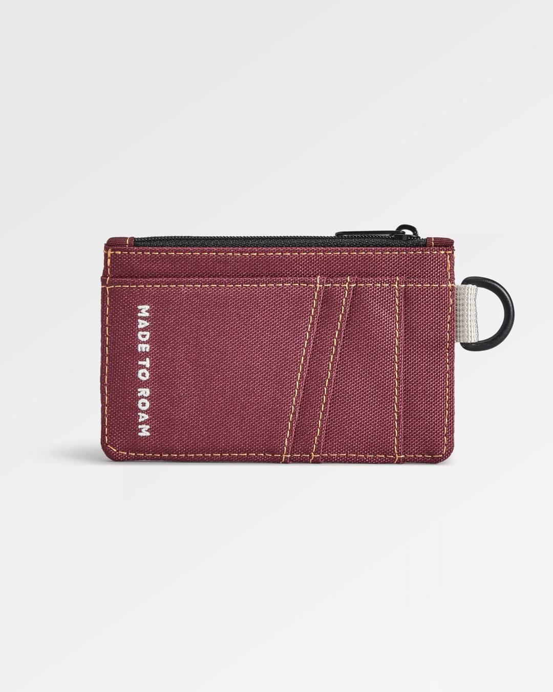 Recycled Card Holder - Burgundy