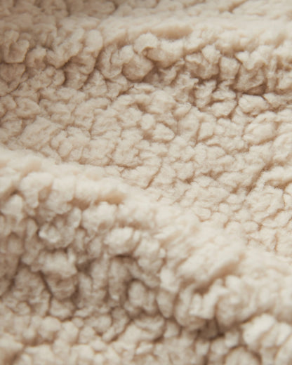 Waves Recycled Sherpa Lined Changing Robe - Fig/Heritage Yellow - Flatlay