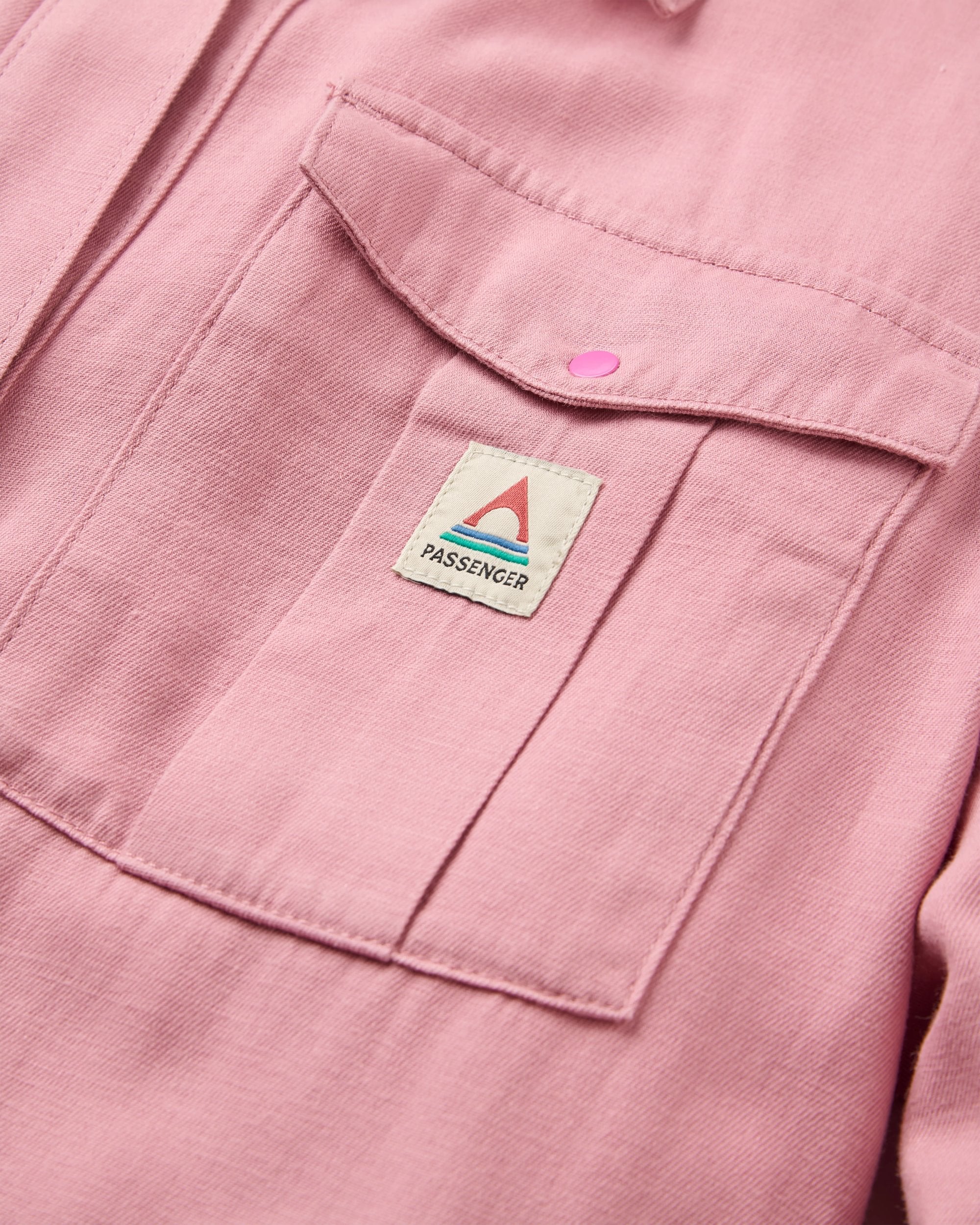Hydrilla LS Shirt Dress - Pink Haze - Flatlay