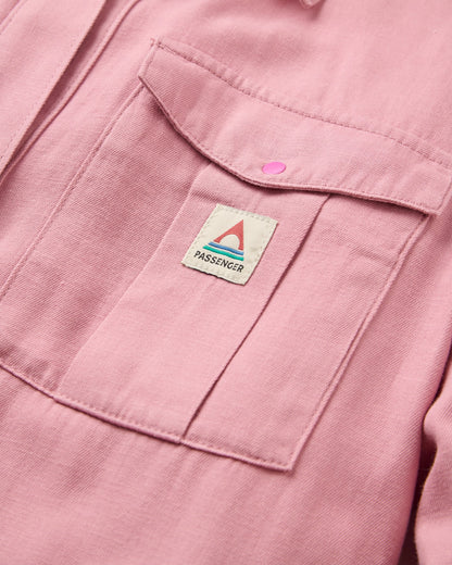 Hydrilla LS Shirt Dress - Pink Haze - Flatlay