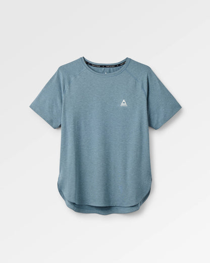 Sunvale Lightweight Surf T-Shirt - Storm Grey Marl - Flatlay