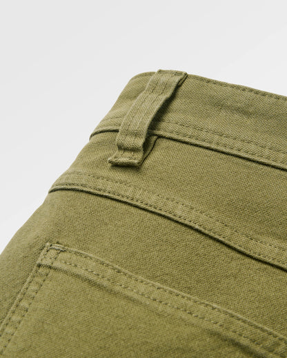 Vantage Cotton Canvas Short - Khaki - Flatlay