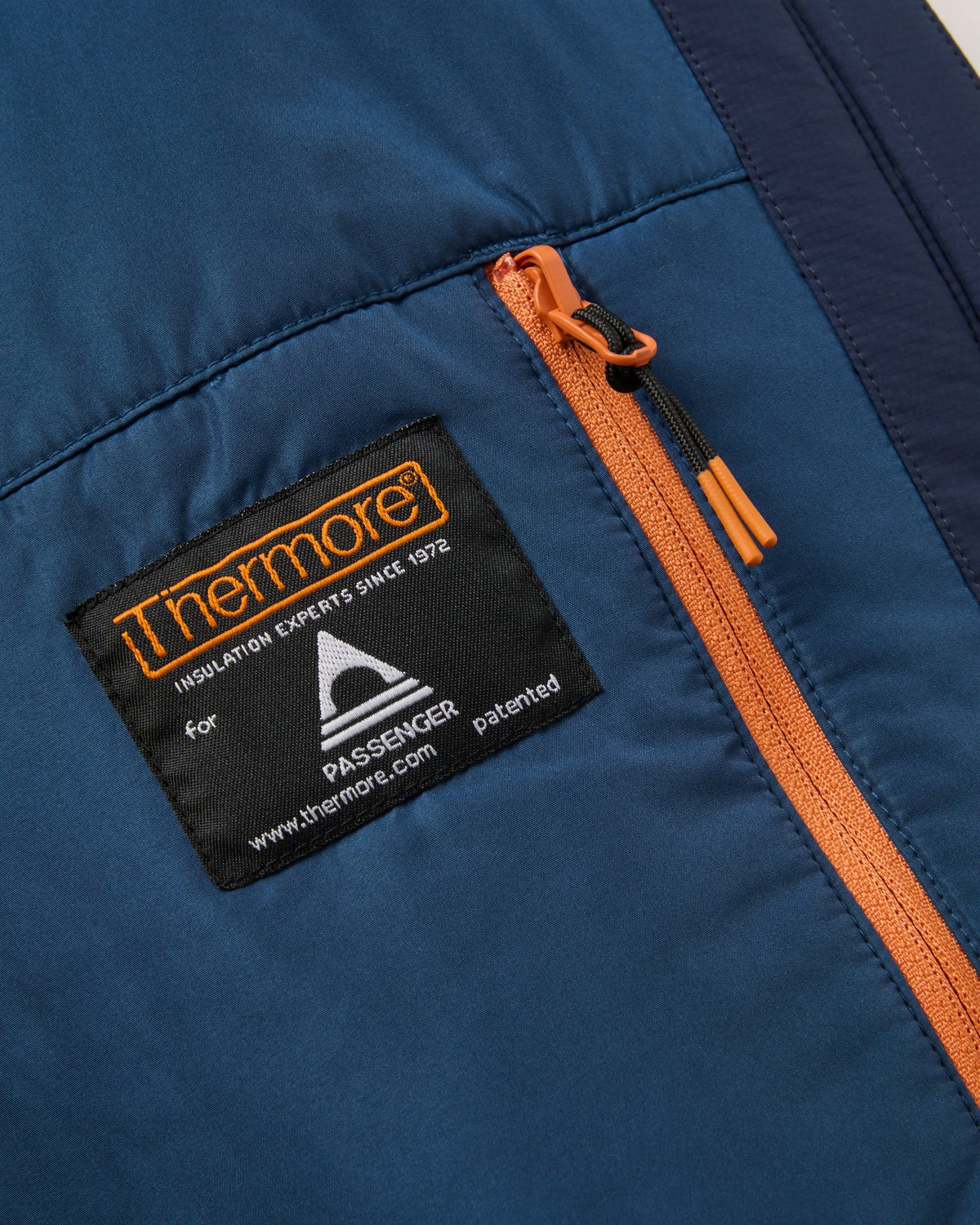 Shasta Lightweight Thermore® Insulated Hoodless Jacket - Rich Navy/Dark Denim - Flatlay