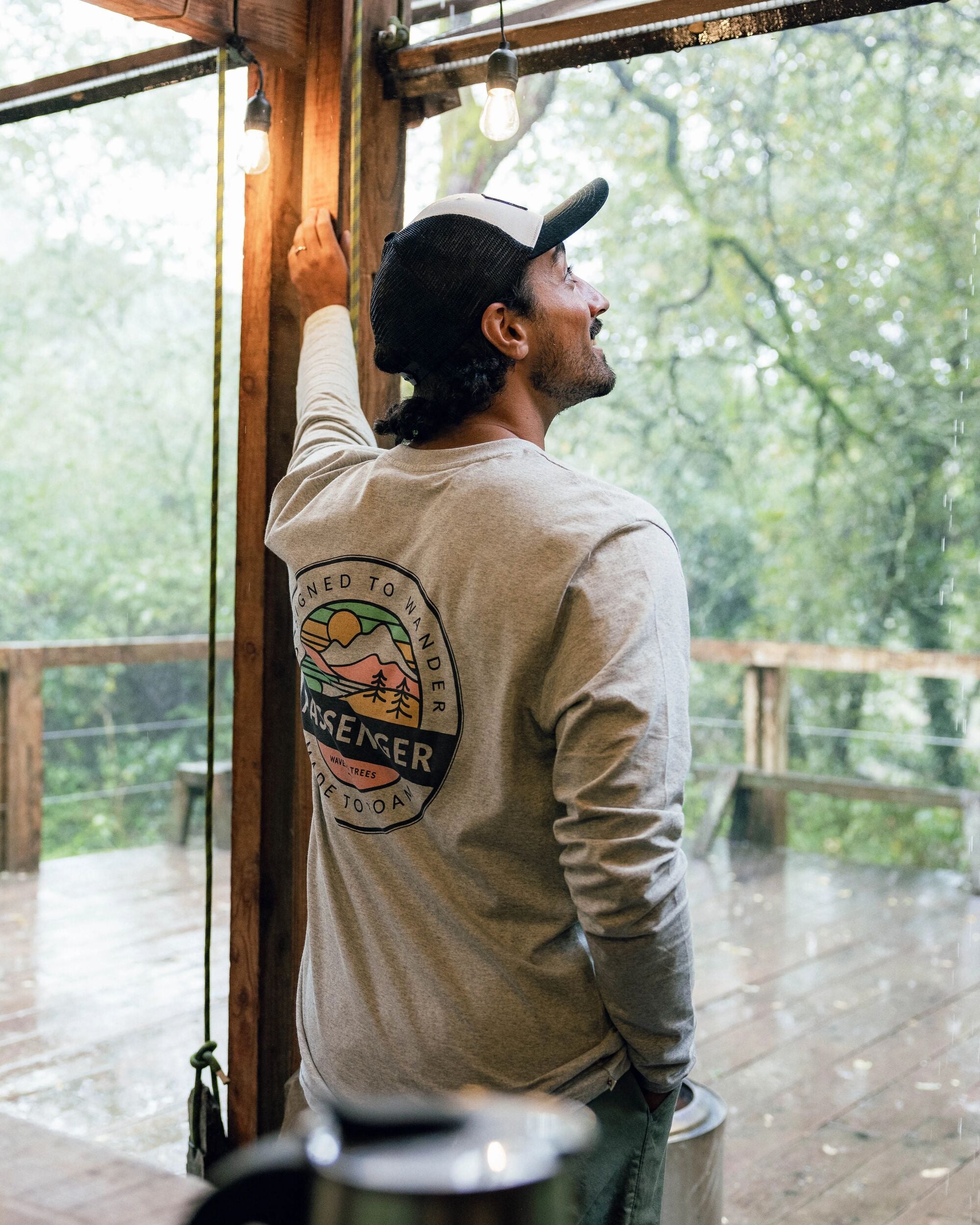 Odyssey Recycled Cotton LS T-Shirt - Mid Grey Marl - Lifestyle