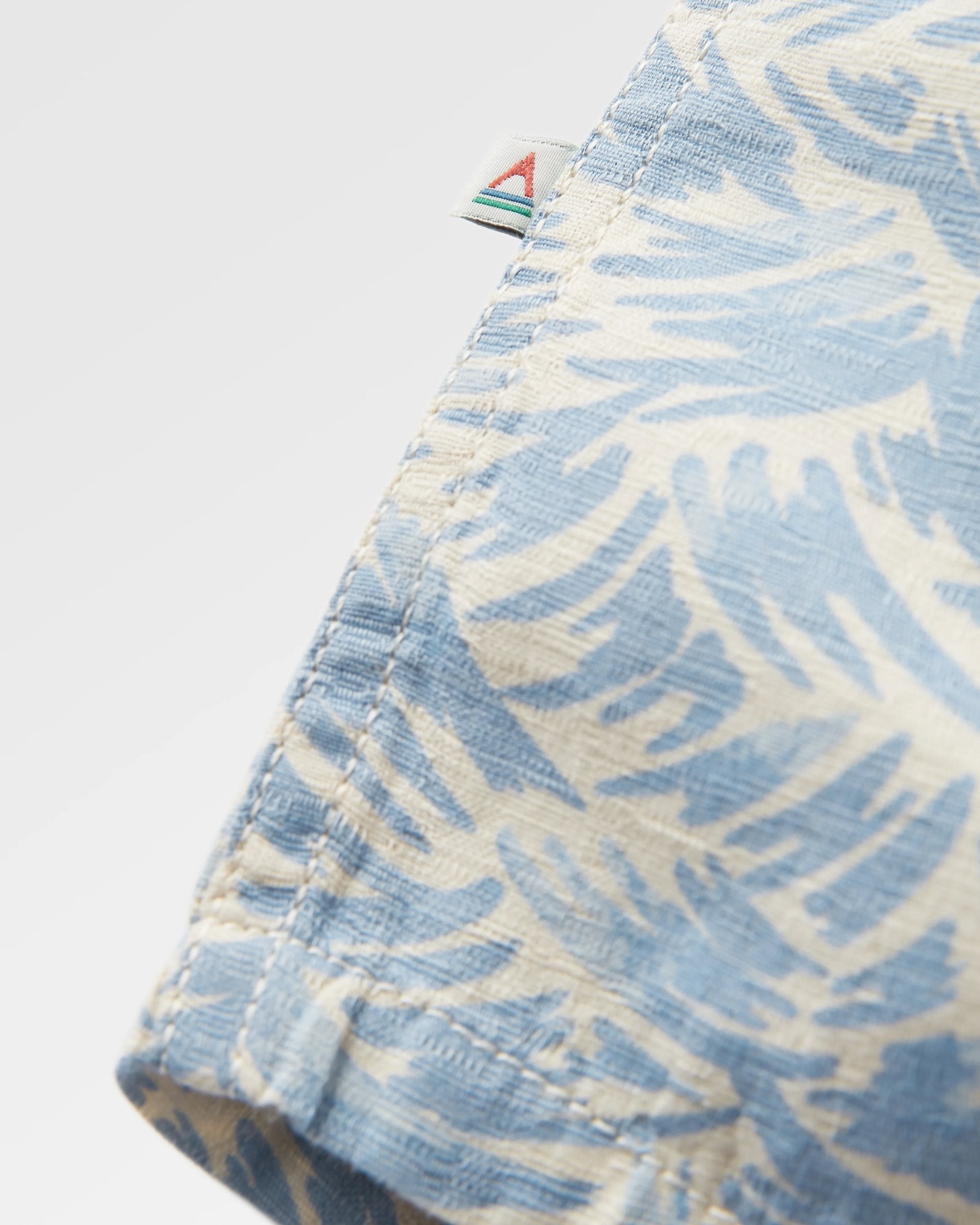 Cove Textured Organic Cotton Shirt - Waves Birch - Flatlay