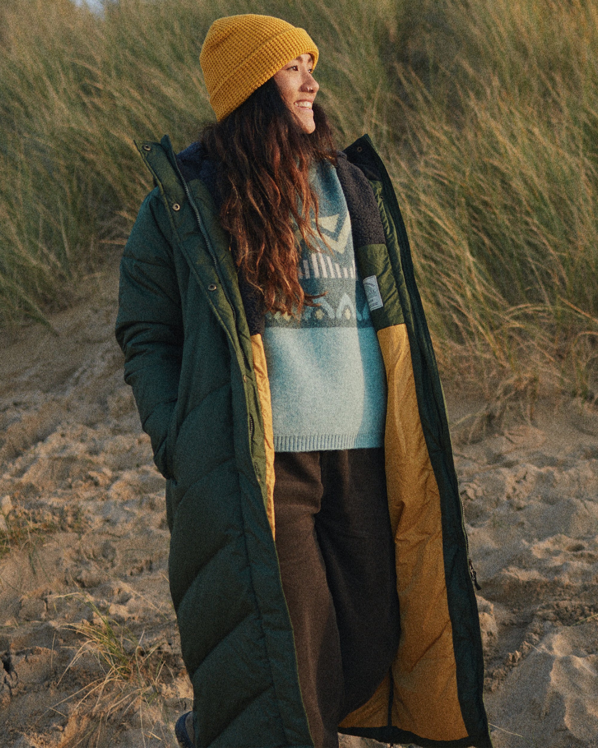 Tasman Recycled Long Insulated Jacket - Fir Tree - Lifestyle