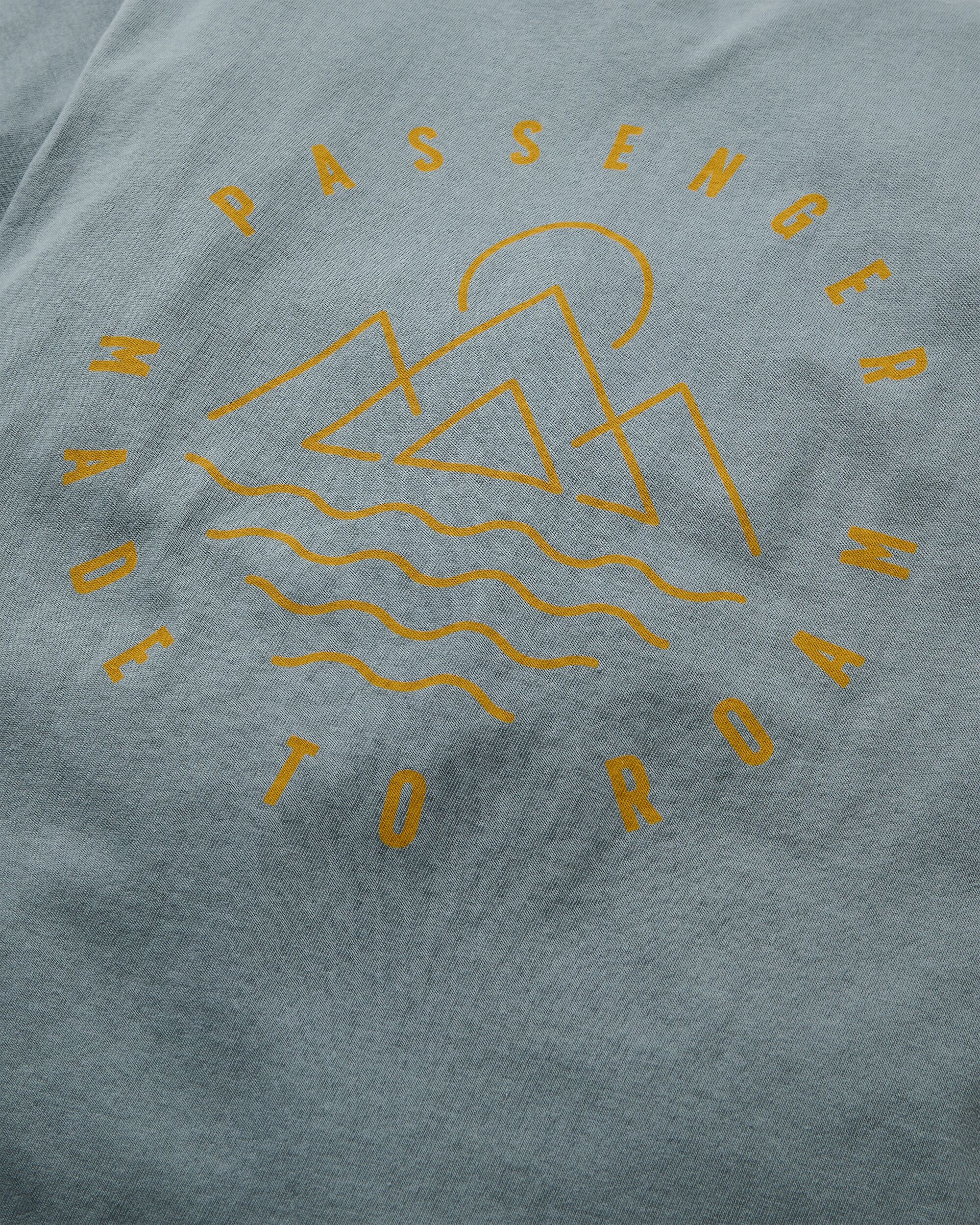 Escapism Recycled Cotton T-Shirt - Storm Grey - Flatlay