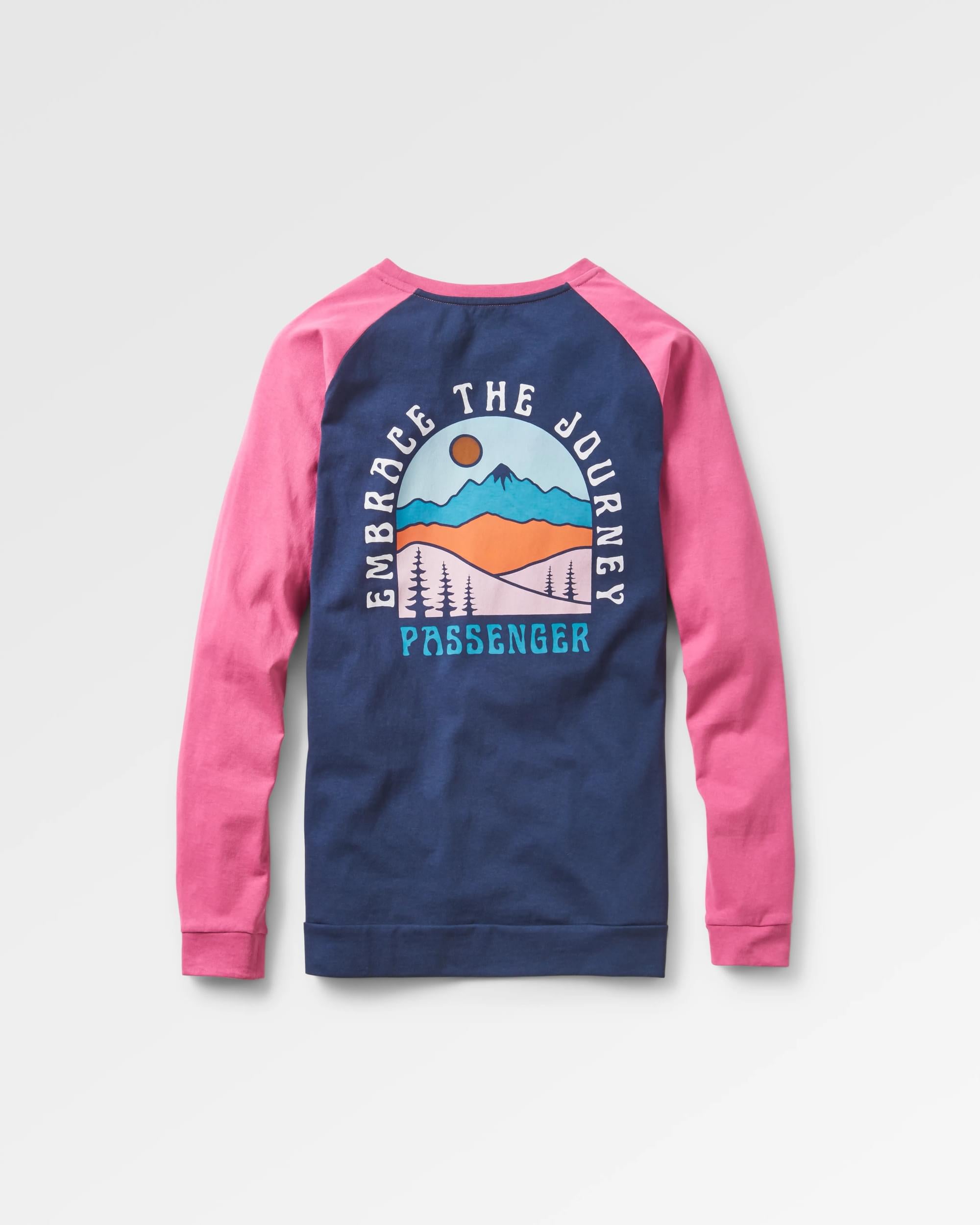 Outlook Recycled LS T-Shirt - Mauve Haze - Flatlay