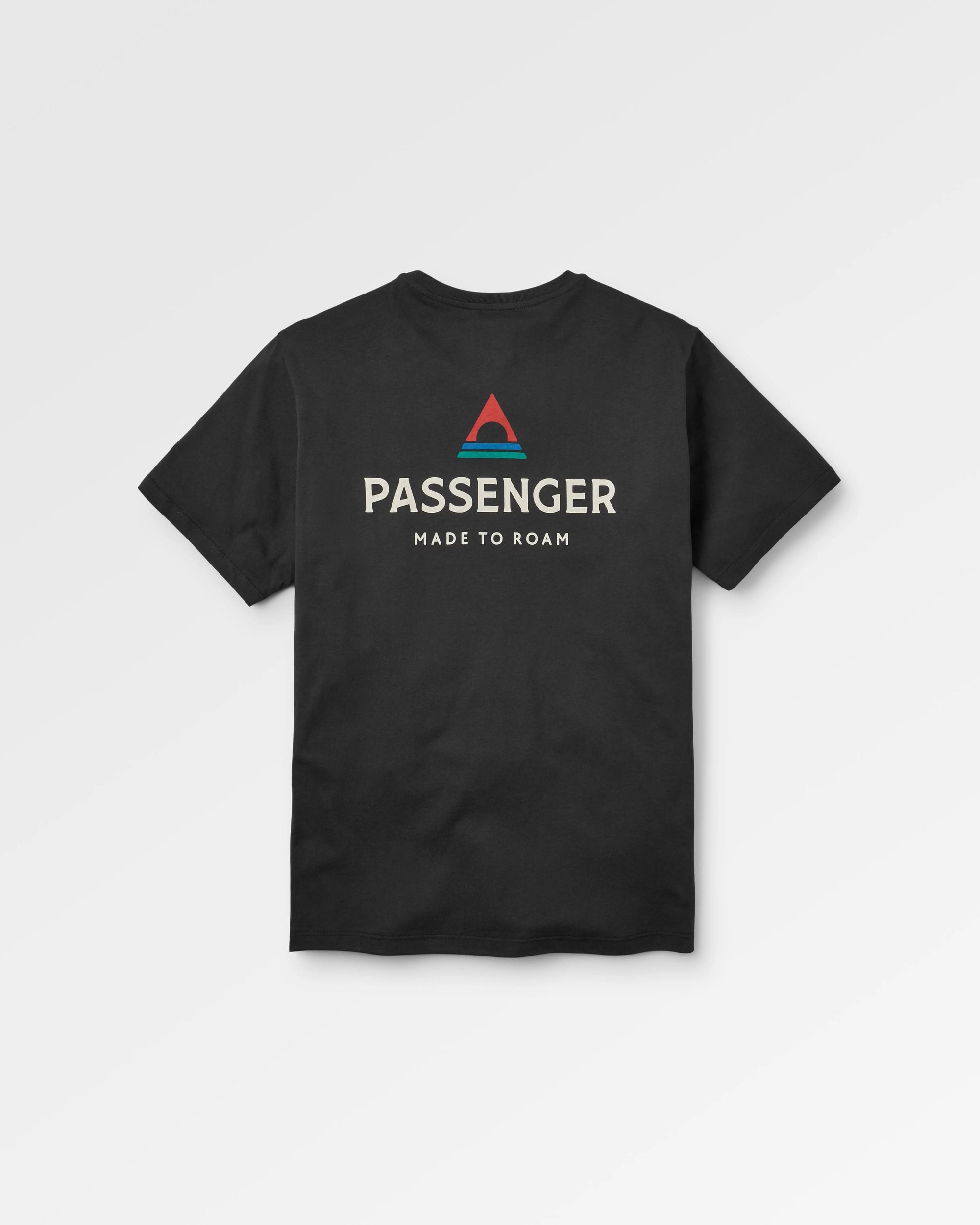 Passenger Recycled Cotton T-Shirt - Black - Flatlay