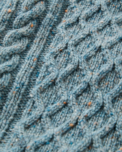 Sandbar Recycled Knitted Jumper - Arctic - Flatlay