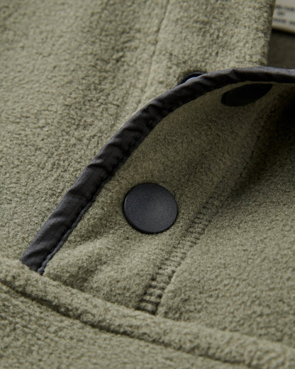Dusk Recycled Polartec® Fleece - Dusty Olive - Flatlay