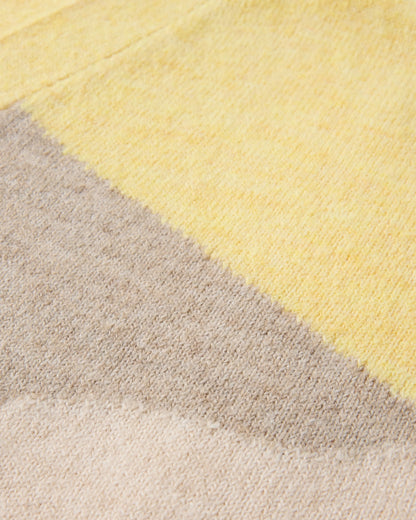 Scenic 'Light' Knitted Cardigan - Scenic Yellow - Flatlay