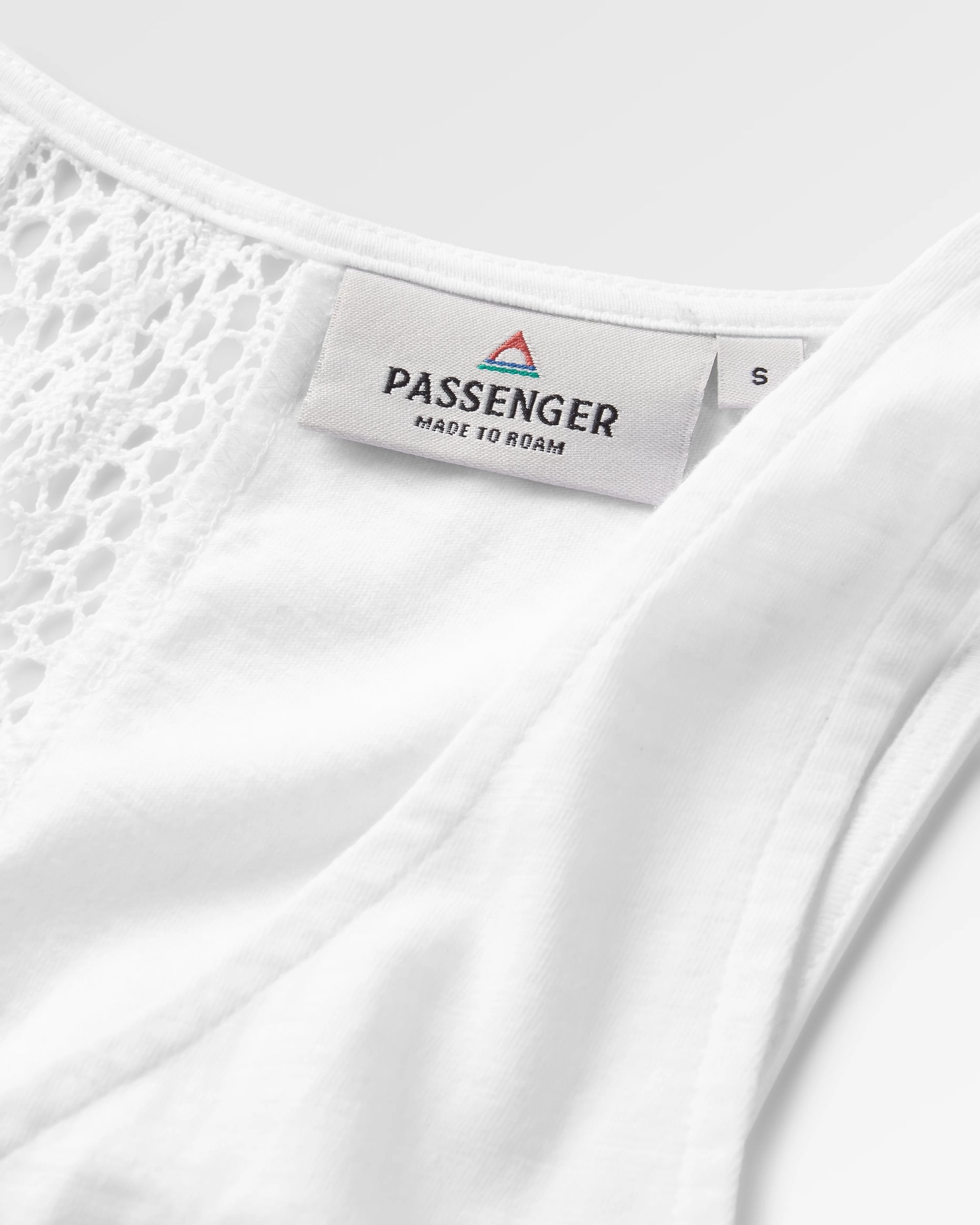 Rivergate Recycled Cotton Top - White - Flatlay