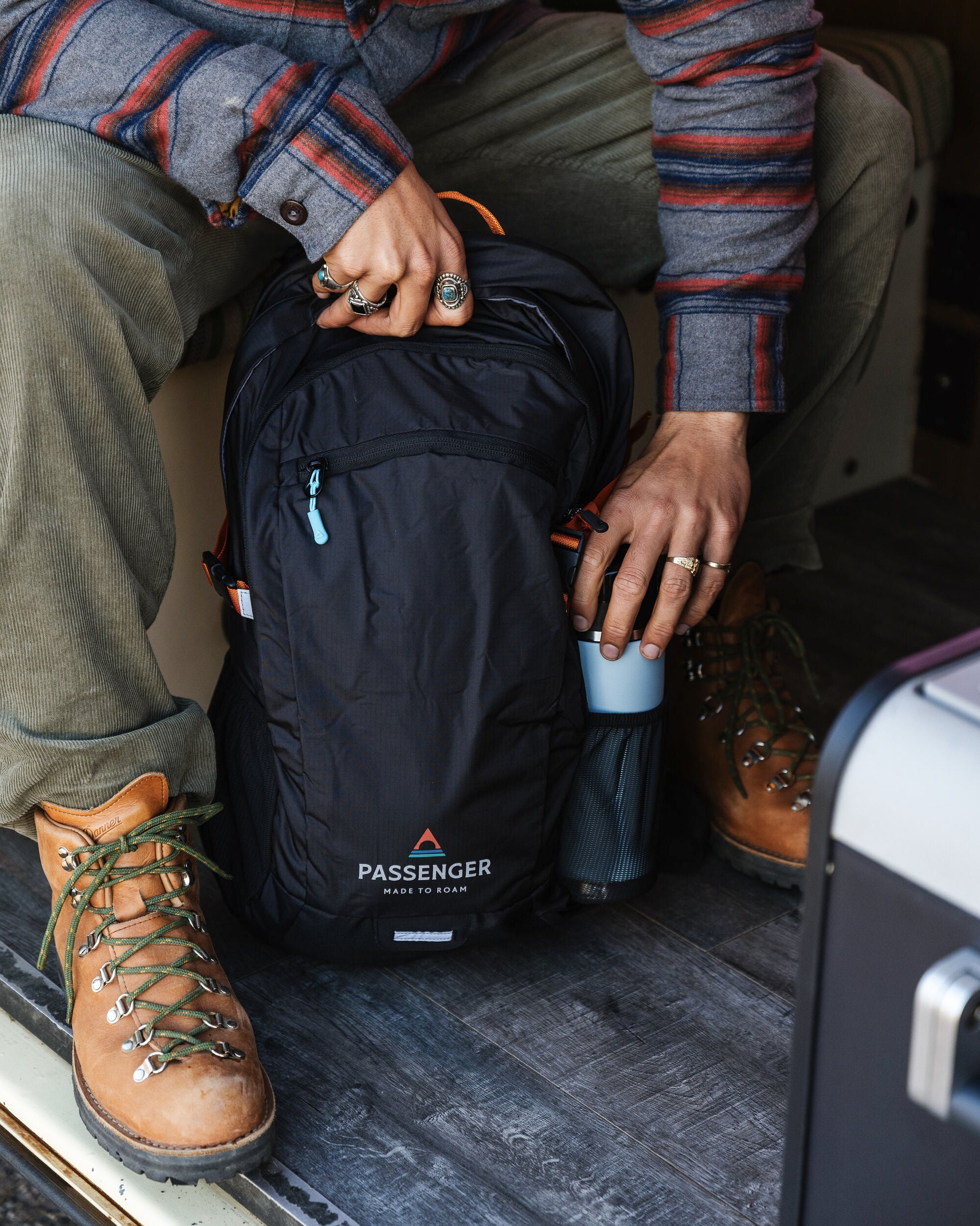 Track Recycled 30L Backpack - Black - Lifestyle