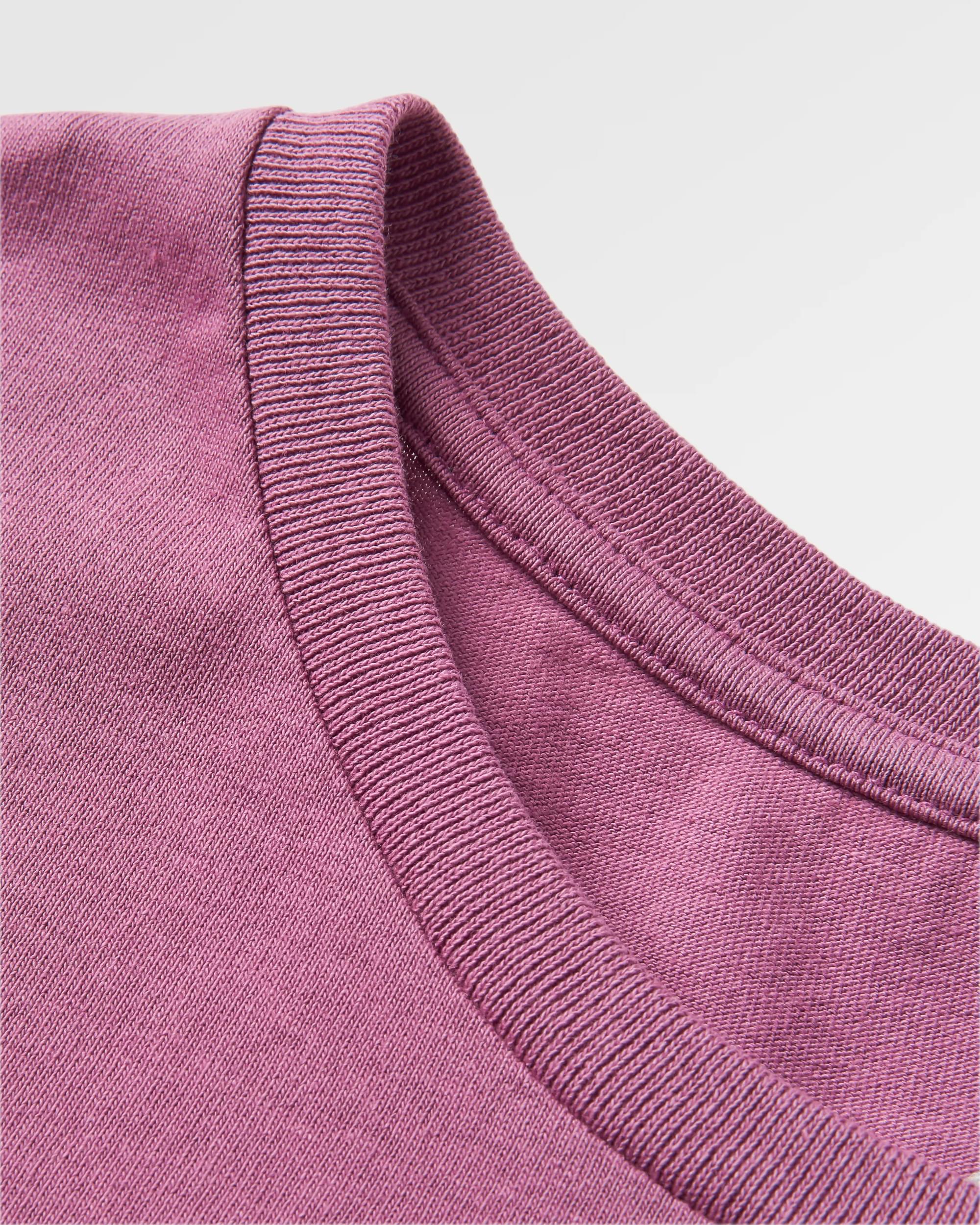 Discovery Recycled Cotton LS T-Shirt - Berry - Flatlay