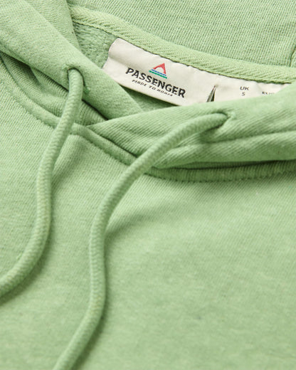 Dune Oversized Hoodie - Stem Green Marl - Flatlay