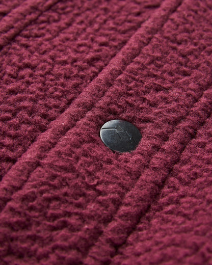 Backcountry Recycled Sherpa Fleece Shirt - Fig - Flatlay