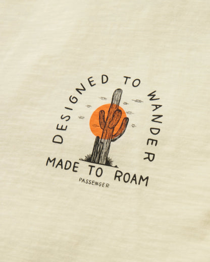 Explore T-Shirt - Pale Yellow - Flatlay