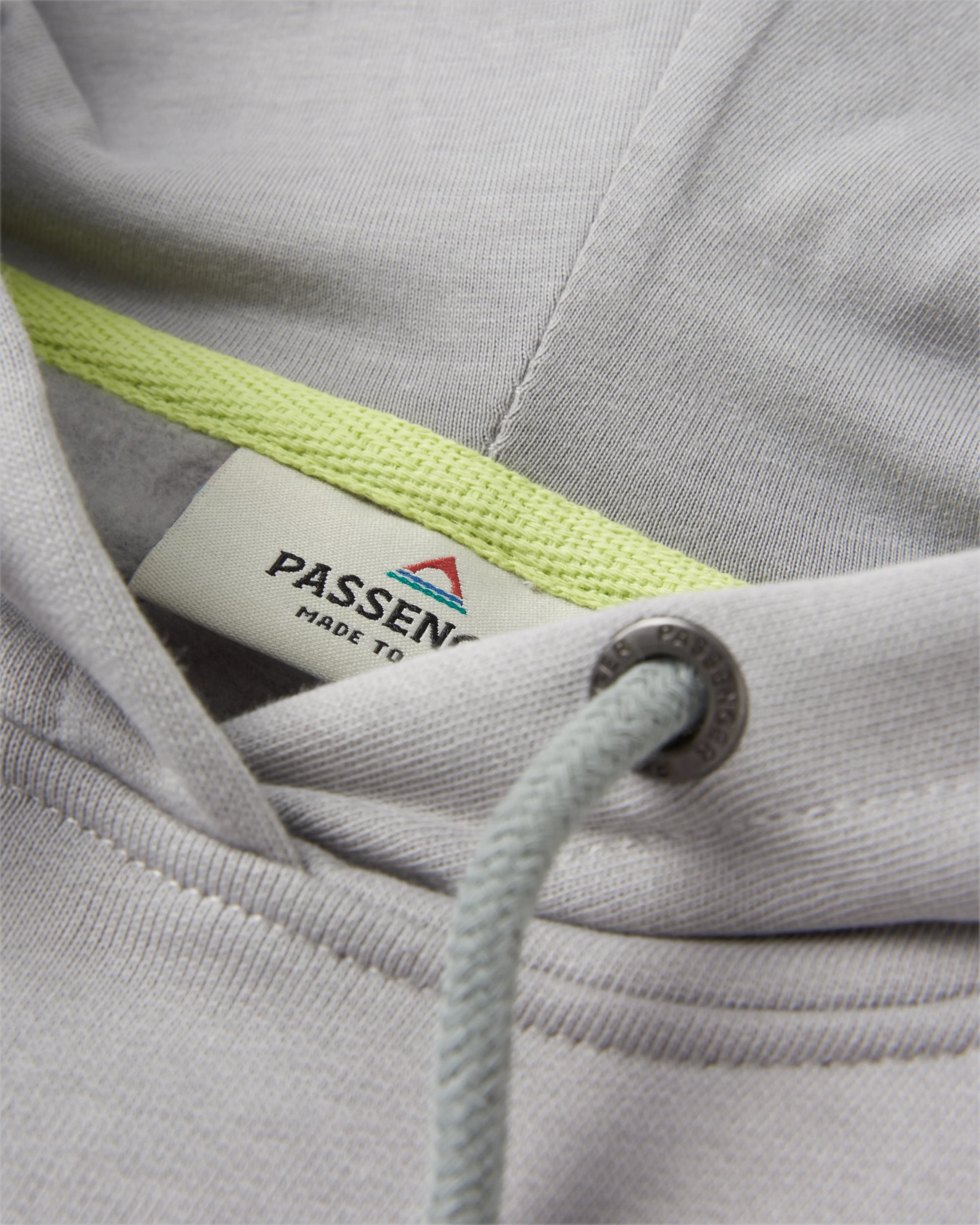 Waves & Trees Organic Cotton Hoodie - Steel Grey - Flatlay