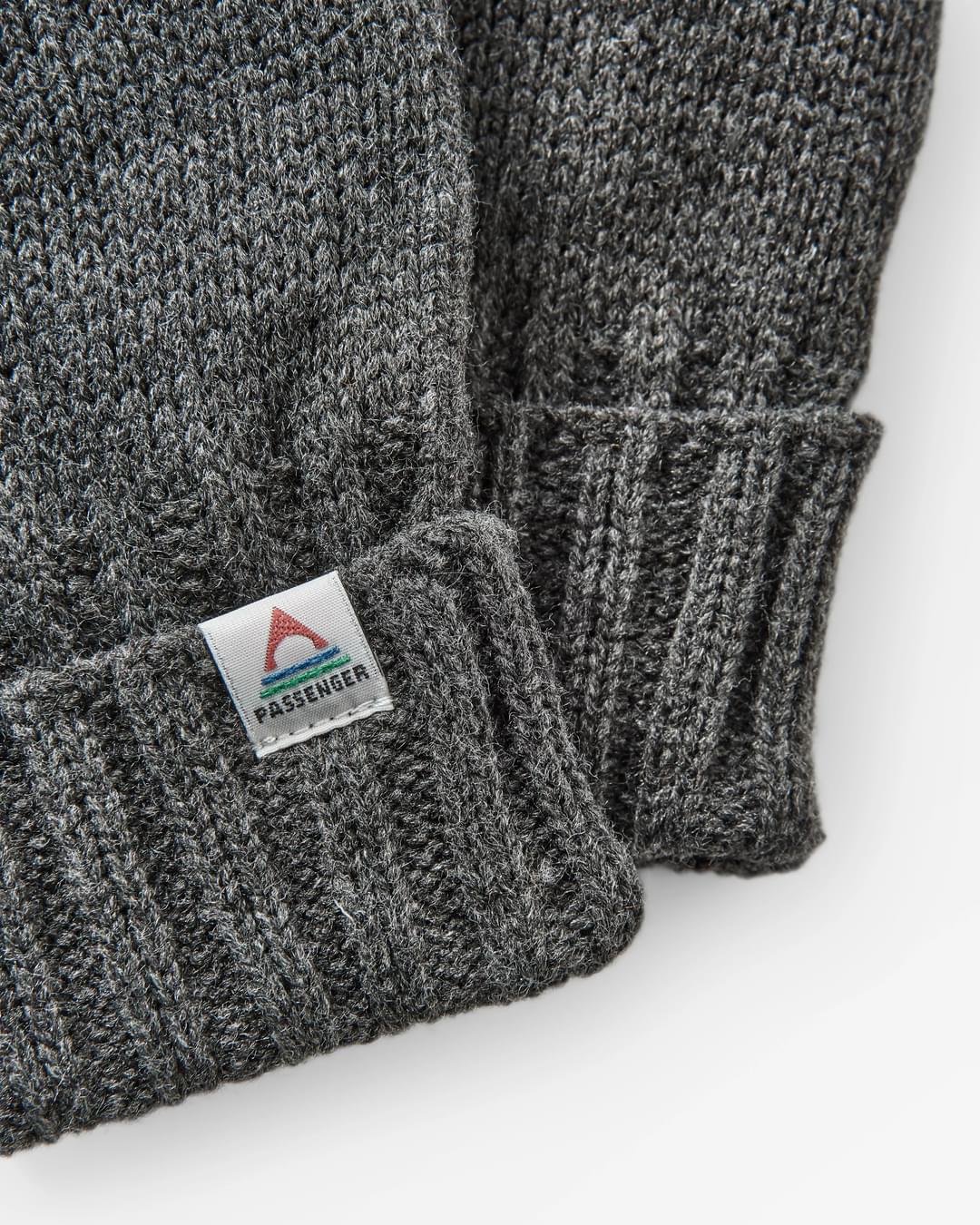 Gale Recycled Knitted Gloves - Charcoal - Flatlay