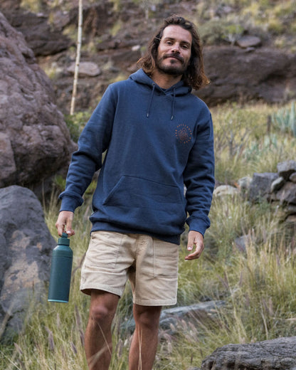 Escapism Recycled Cotton Hoodie - Rich Navy - Lifestyle