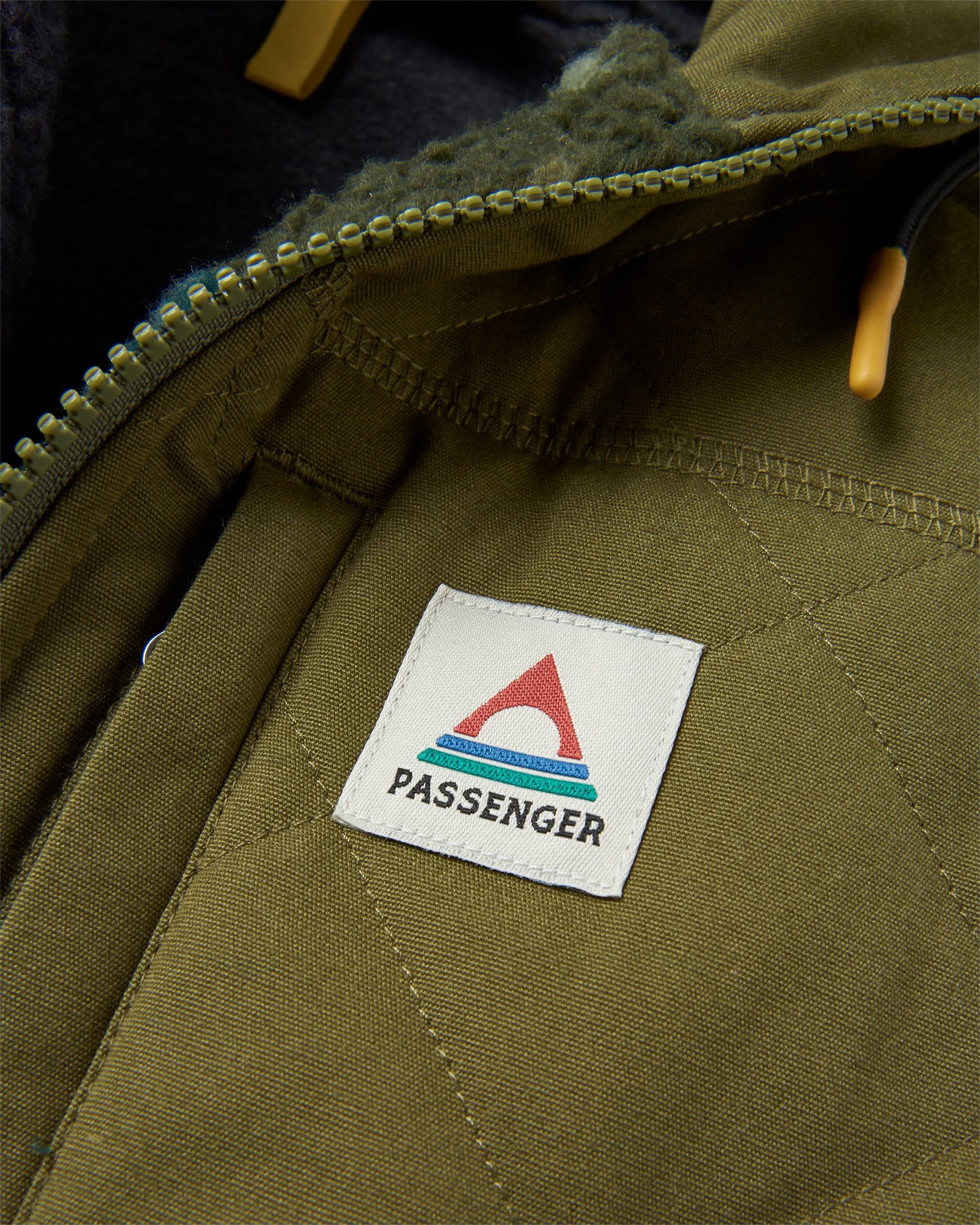 Adventure 2.0 Recycled Deep-Pile Sherpa Fleece - Alpine Camo Khaki - Flatlay