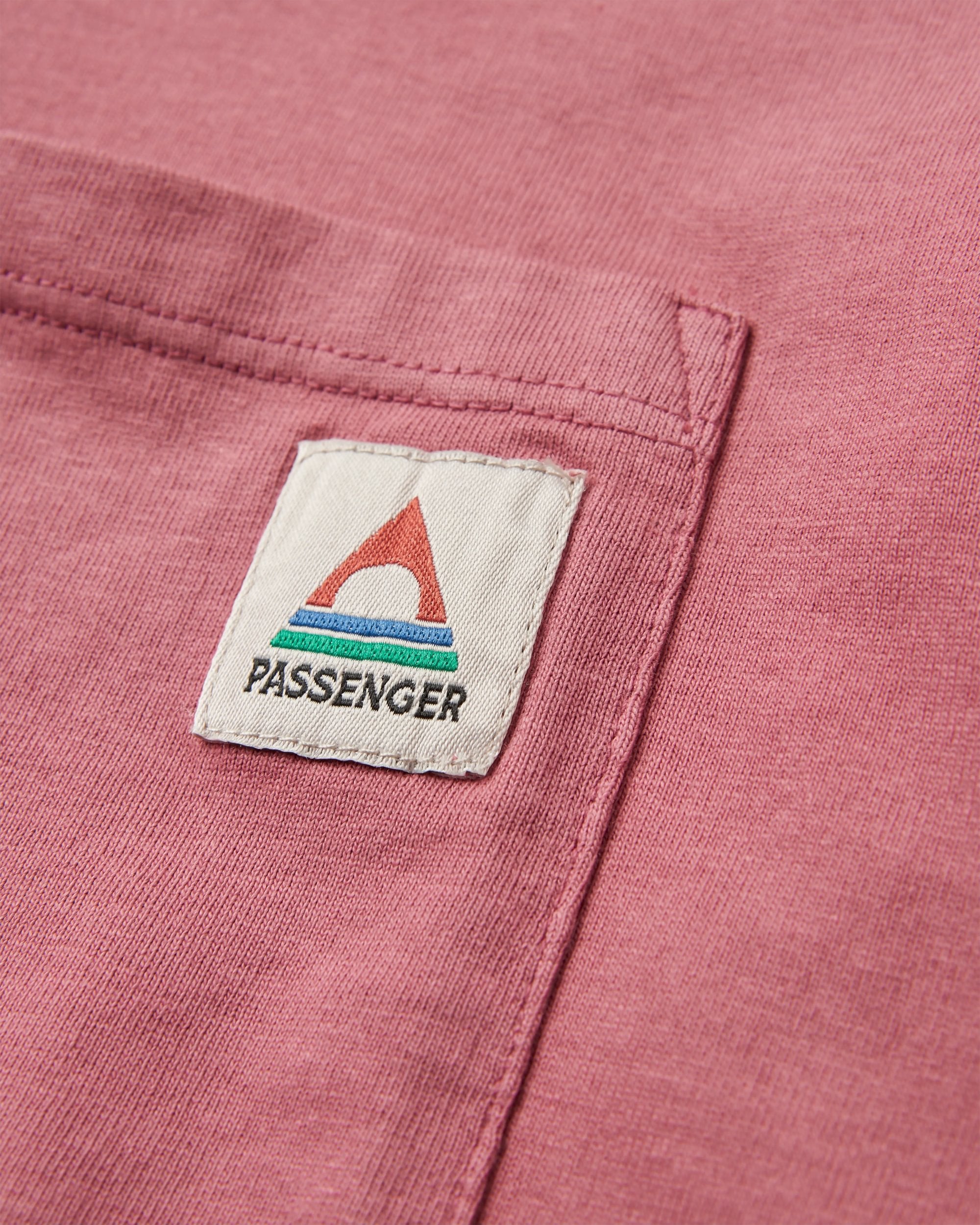 Heritage Recycled Relaxed Fit LS T-Shirt - Mauve Dusk - Flatlay