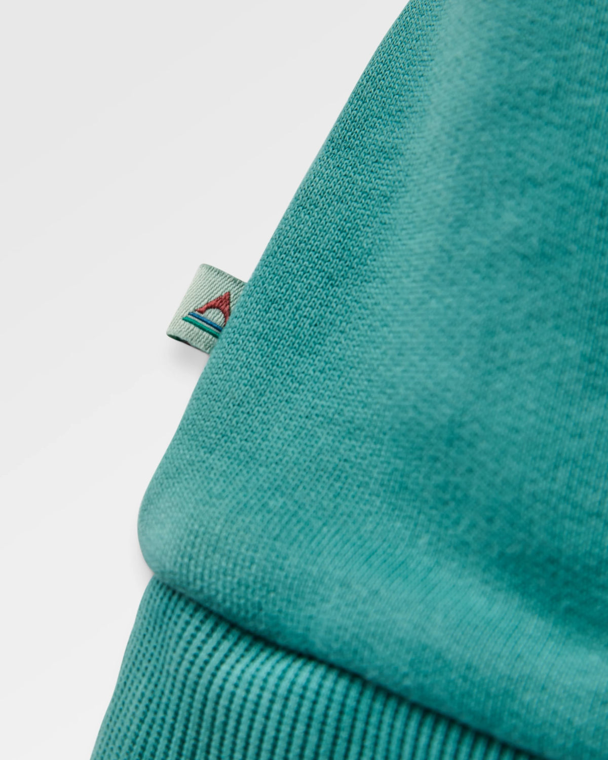 Downtime Heavyweight Hoodie - Pacific Green - Flatlay