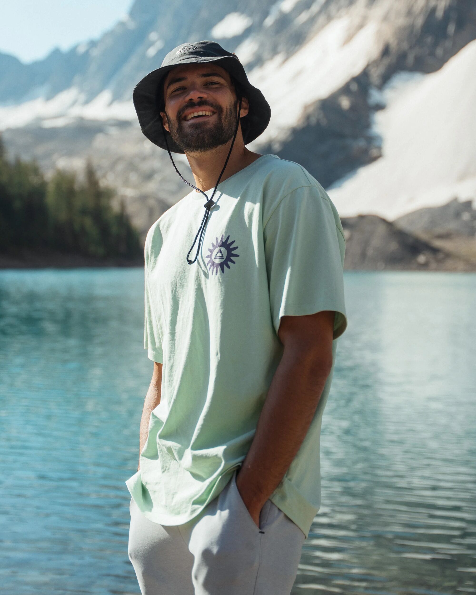 Easy Days Recycled Cotton T-Shirt - Spearmint - Lifestyle