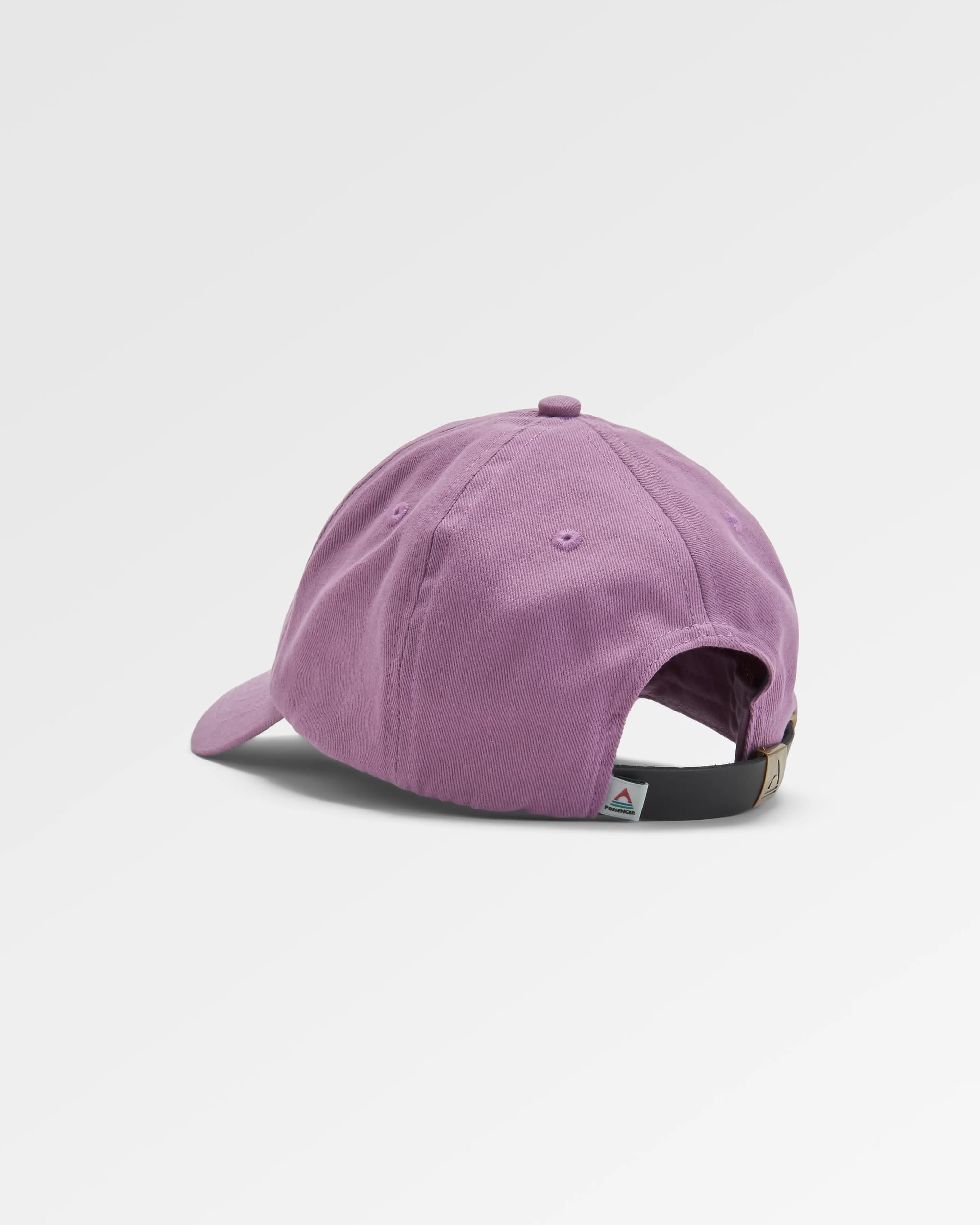 Classic Recycled Cotton 6 Panel Cap - Grape - Flatlay