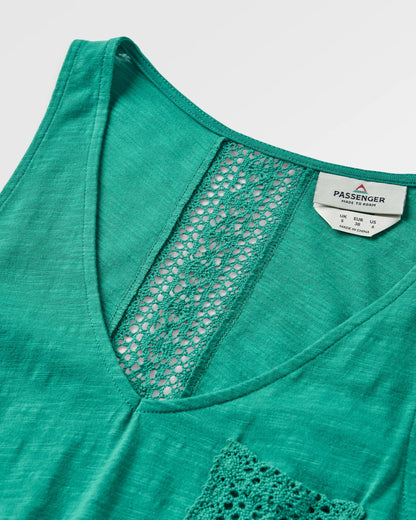 Rivergate Recycled Cotton Dress - Greenlake - Flatlay