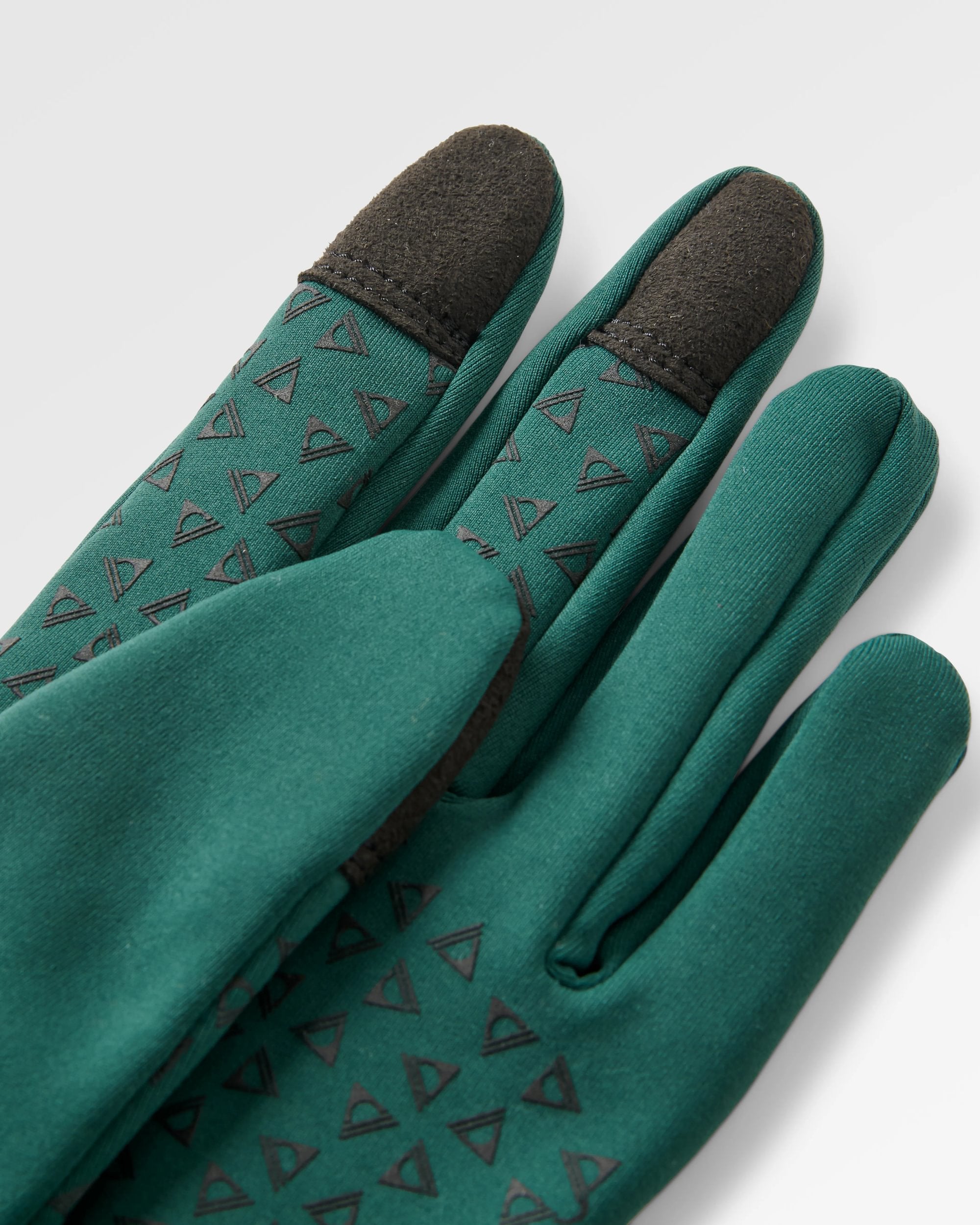 Jacks Touch Screen Gloves - Rain Forest - Flatlay