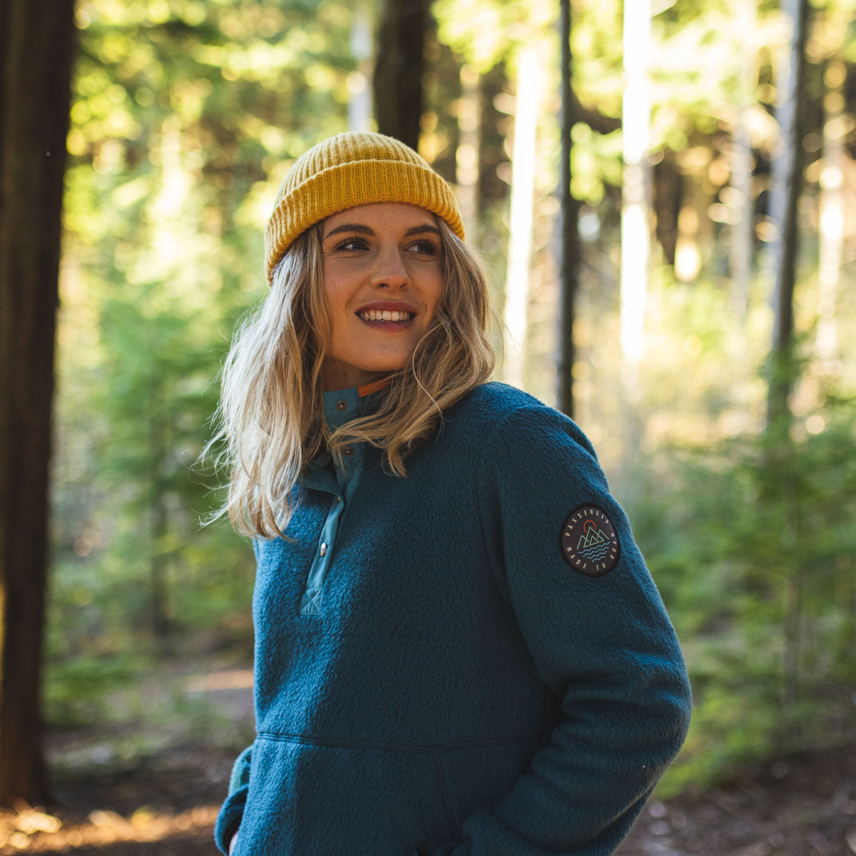 Sequoia Sherpa Fleece Pullover - Blue Coral