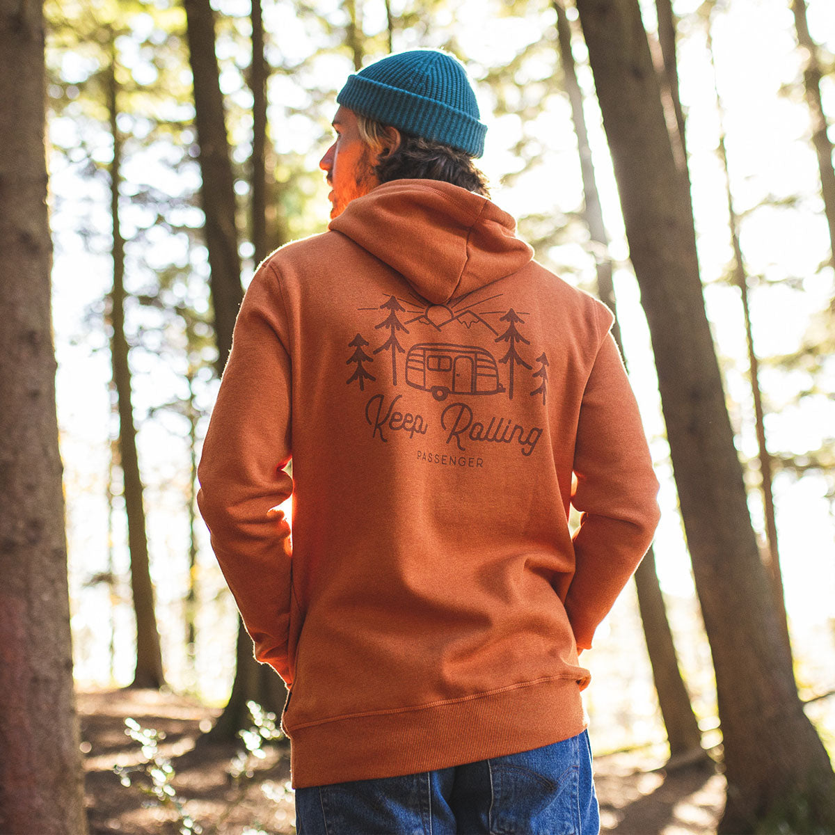 Keep Rolling Recycled Hoodie - Picante Marl