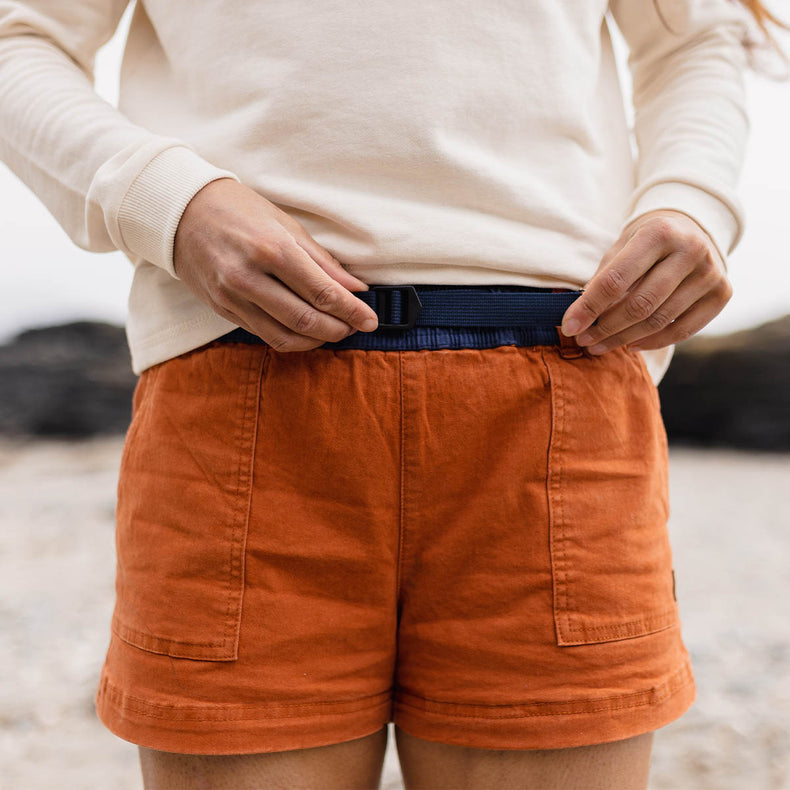 Del Sur Organic Cotton Shorts - Bombay Brown