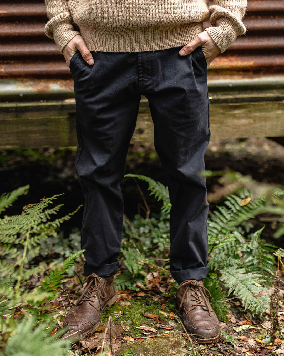 365 Organic Cotton Trouser - Faded Black