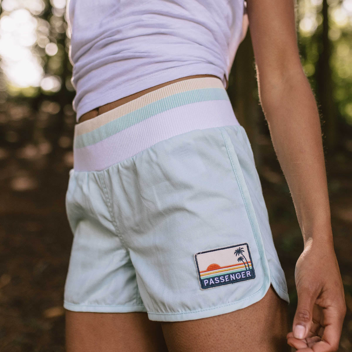 Explore Recycled All Purpose Shorts - Blue Glass