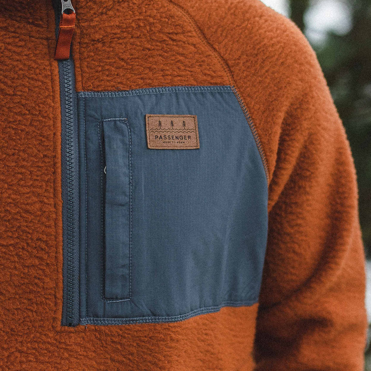 Offgrid 1/4 Zip Recycled Sherpa Fleece - Glazed Ginger