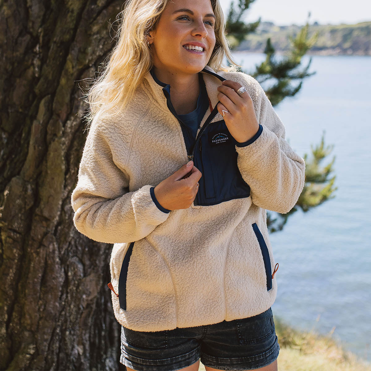 Sherpa fleece deals jacket women's