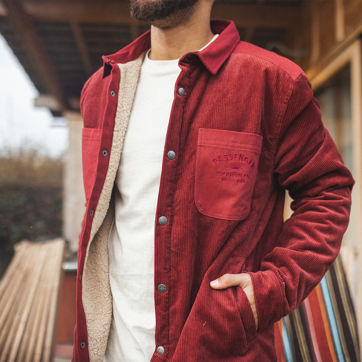 Kodiak Cord Shirt - Russet Brown