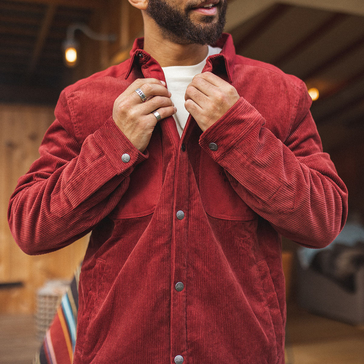 Kodiak Cord Shirt - Russet Brown