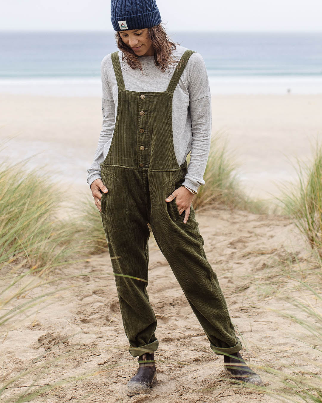 Tiaga R43 Tiaga Cord Dungarees Khaki – Passenger
