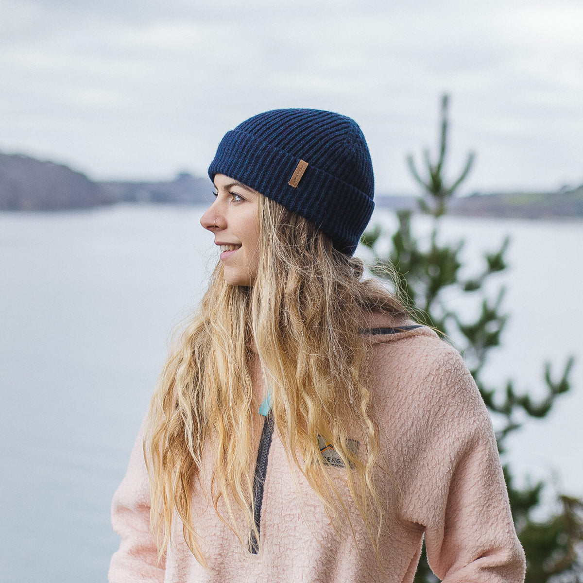 Womens_Compass Beanie - Blue Nights