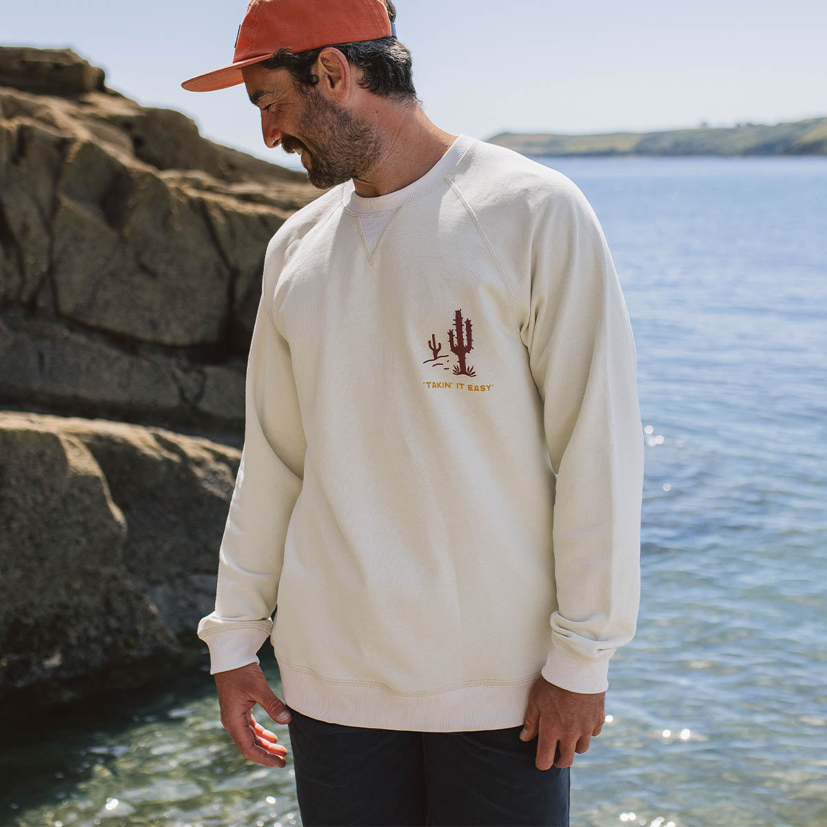 Roll Slow Recycled Cotton Sweatshirt - Egret