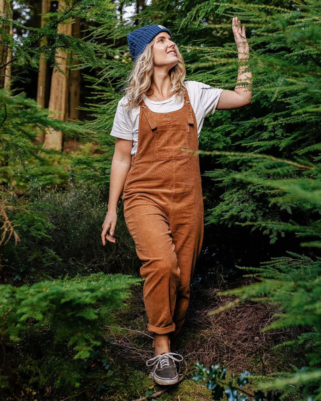 Meadows Cord Dungarees - Coconut