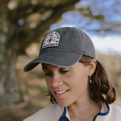 Womens_Hazy Recycled Cotton Snapback Cap - Faded Black