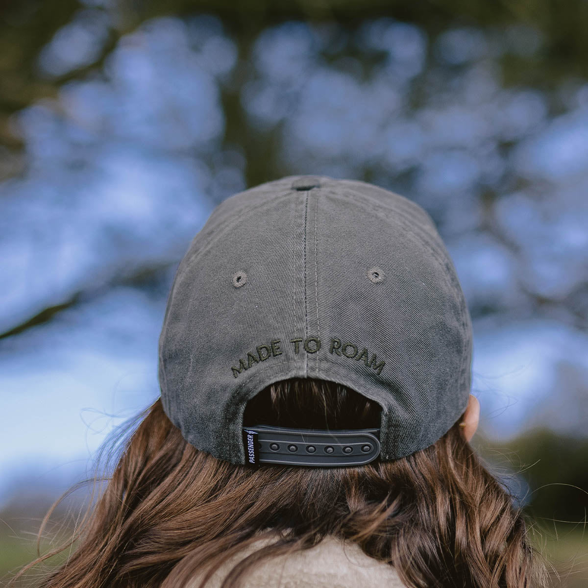 Womens_Hazy Recycled Cotton Snapback Cap - Faded Black